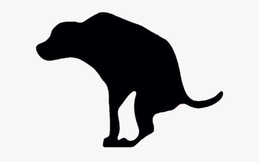 #dog #doggy #sihlouette #black #poo #poop #pooping - Hd Poop, Transparent Clipart