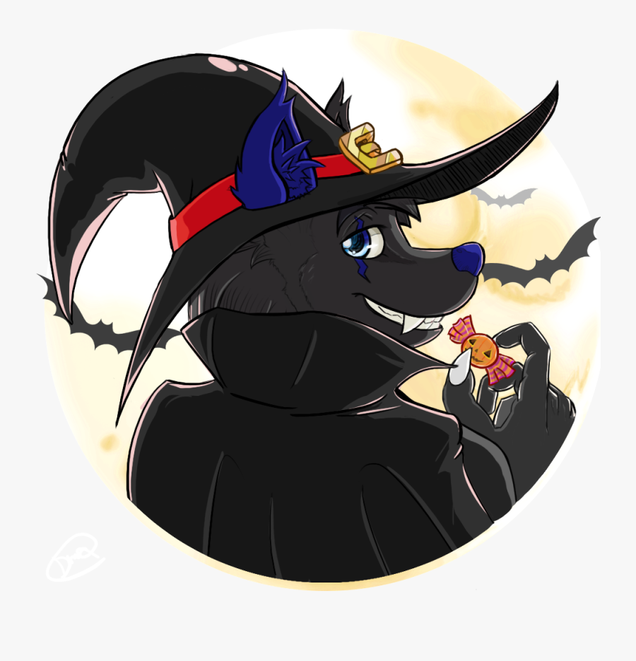 Ych Halloween Moon Portrait - Cartoon, Transparent Clipart