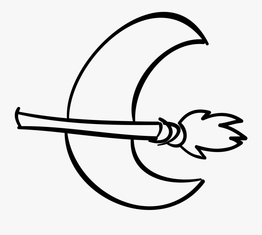 Transparent Moon Outline Png - Outline Halloween, Transparent Clipart