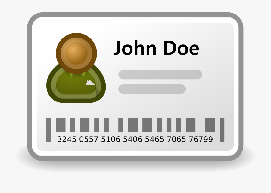 Id Card Icon, Transparent Clipart