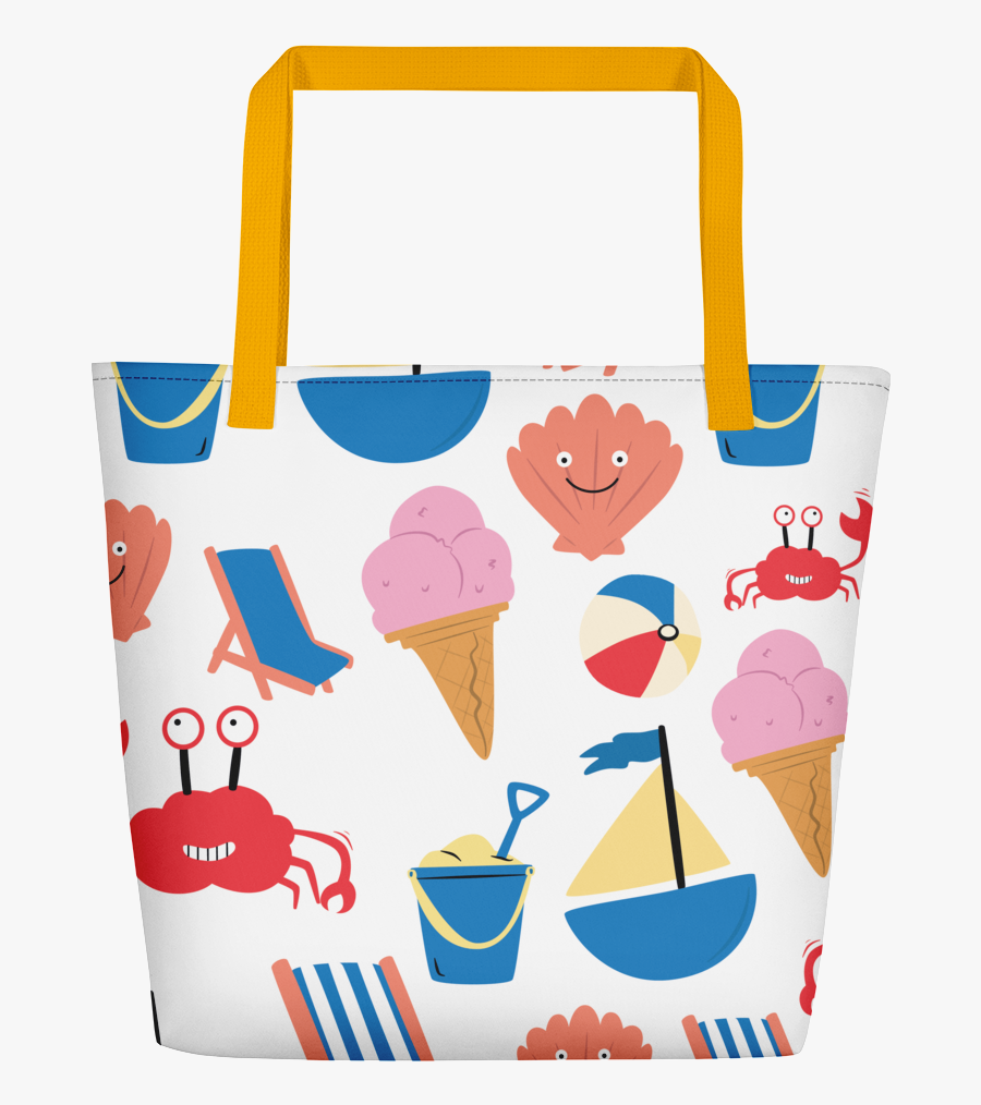 Yellow - All Over Print Beach, Transparent Clipart