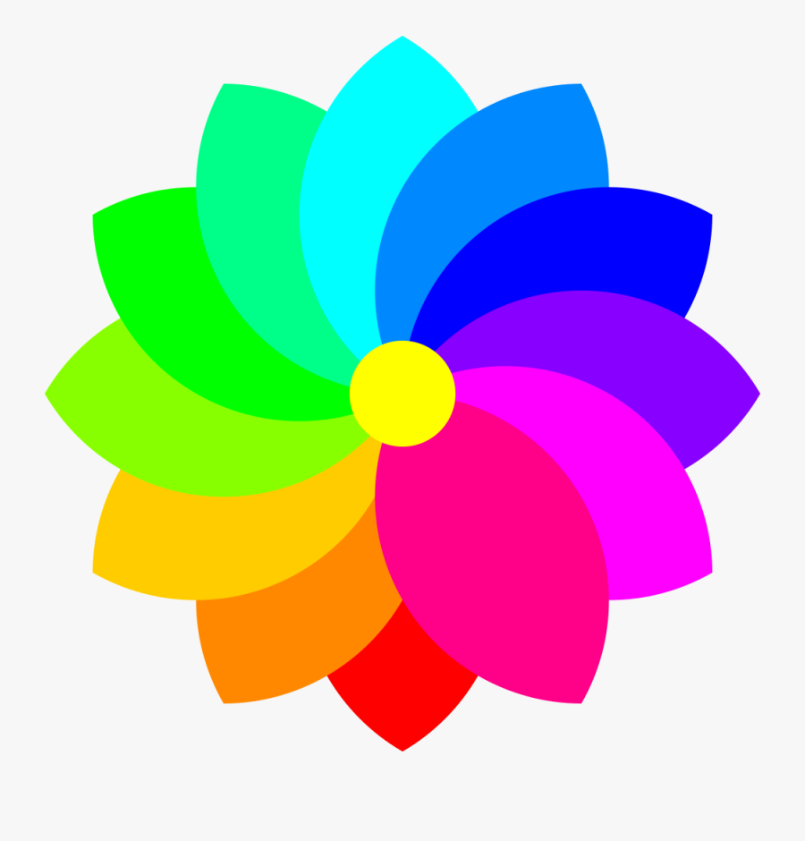 Petal Flower With Svg Mask - Scalable Vector Graphics, Transparent Clipart