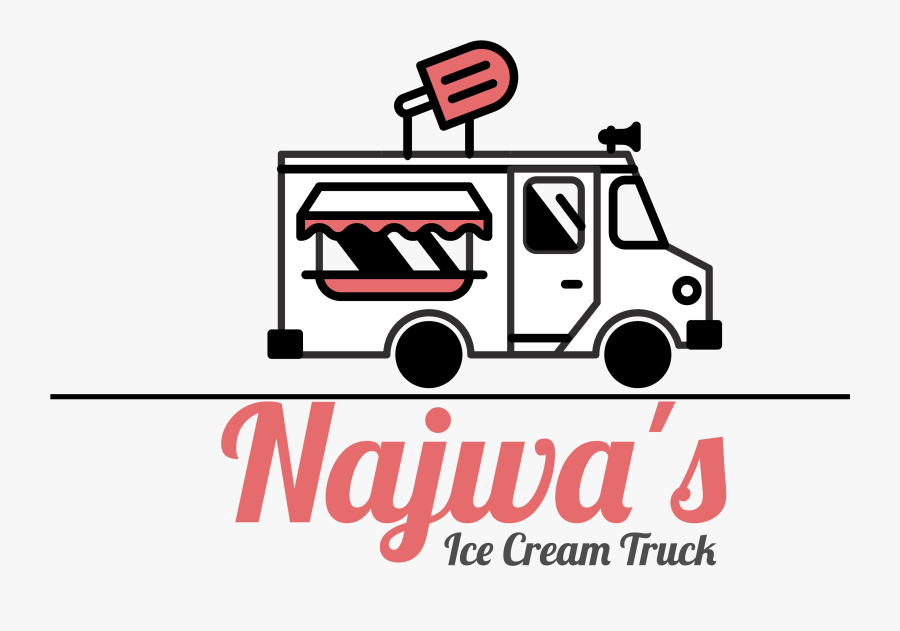 Najwas Ice Cream Truck, Transparent Clipart