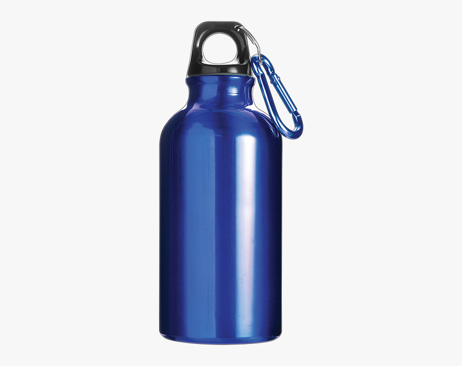 Blue Aluminum Water Bottle, Transparent Clipart