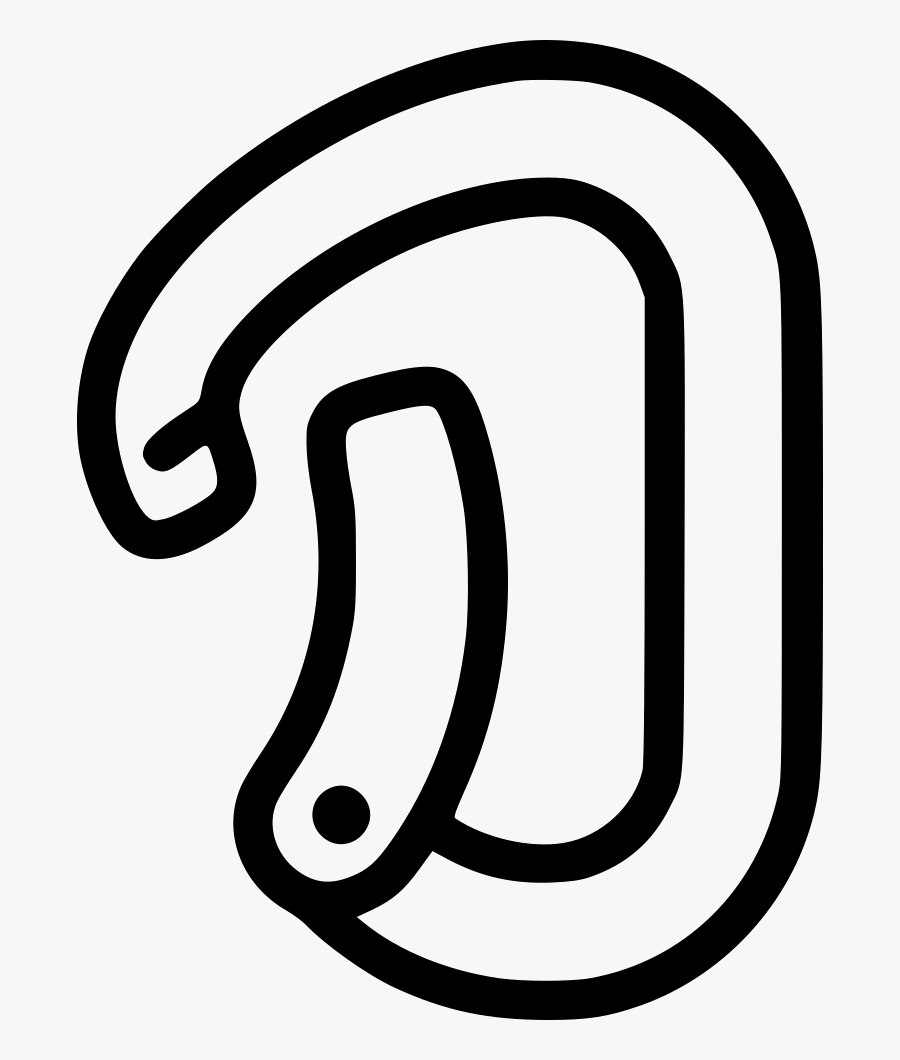 Carabiner - Carabiner Black And White Png, Transparent Clipart
