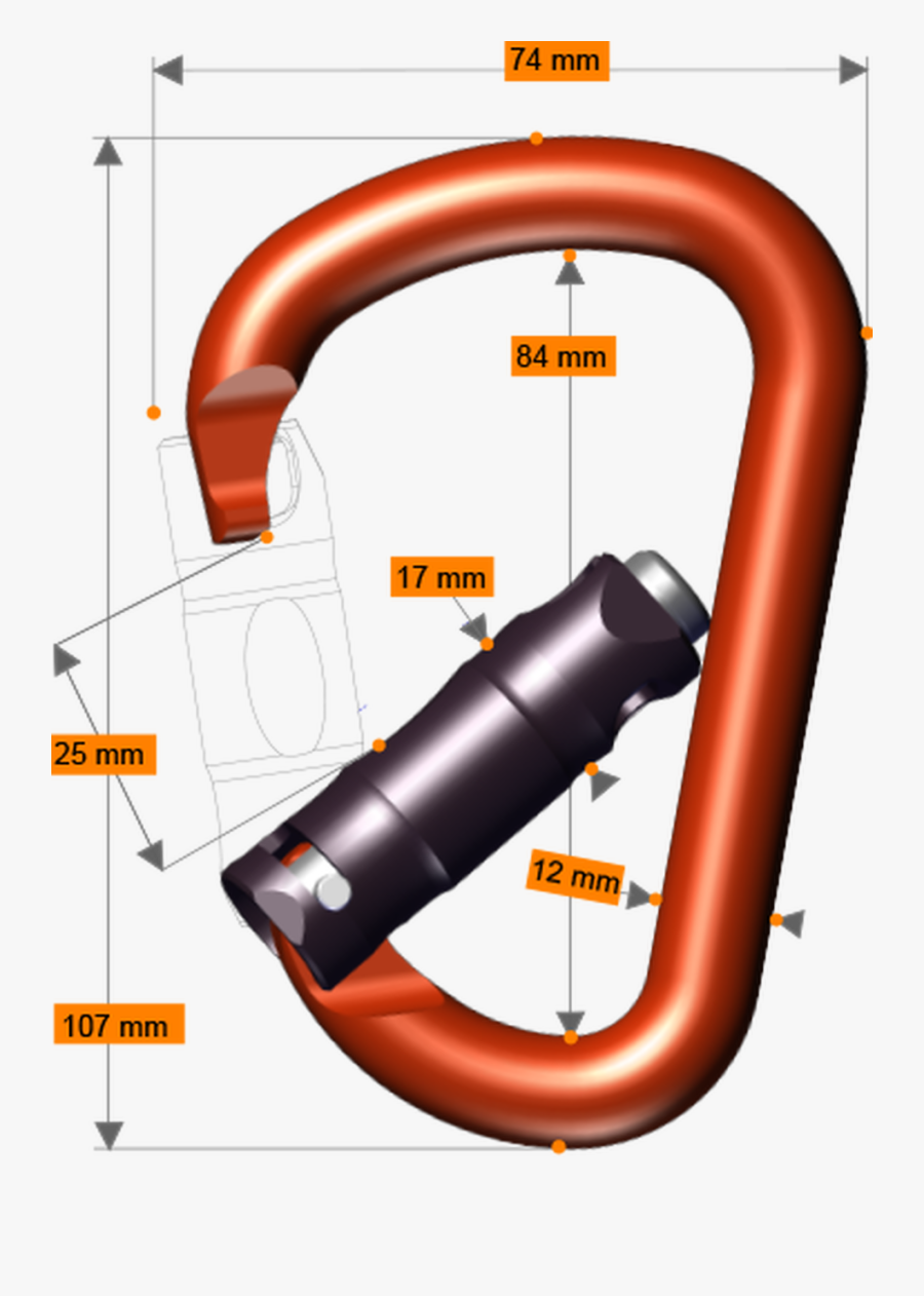 Rock Exotica Pirate Carabiner, Auto-lock - Graphics, Transparent Clipart