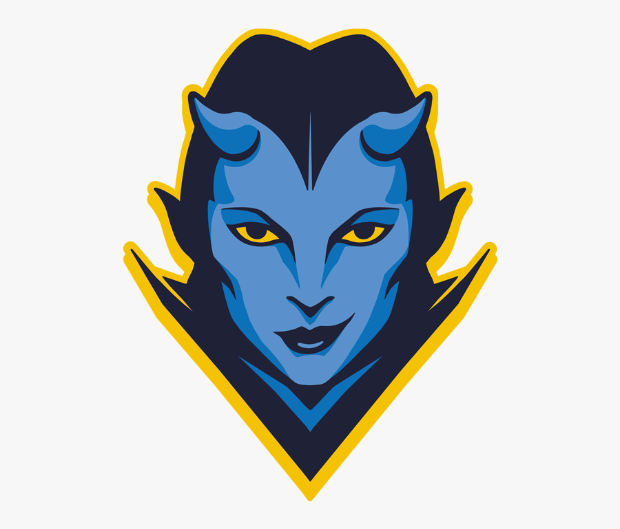 Blue Devil Volleyball - Illustration, Transparent Clipart