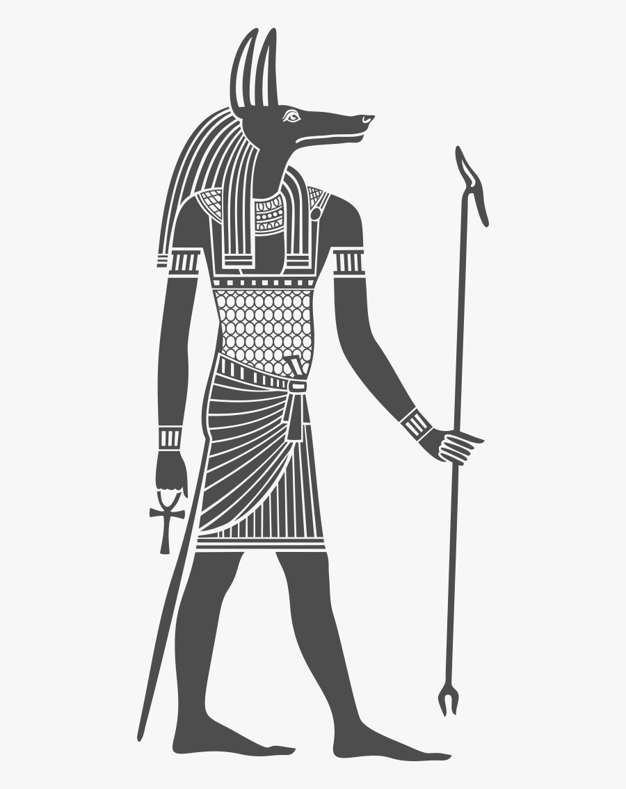 God Of Ancient Egypt - Anubis Silhouette, Transparent Clipart