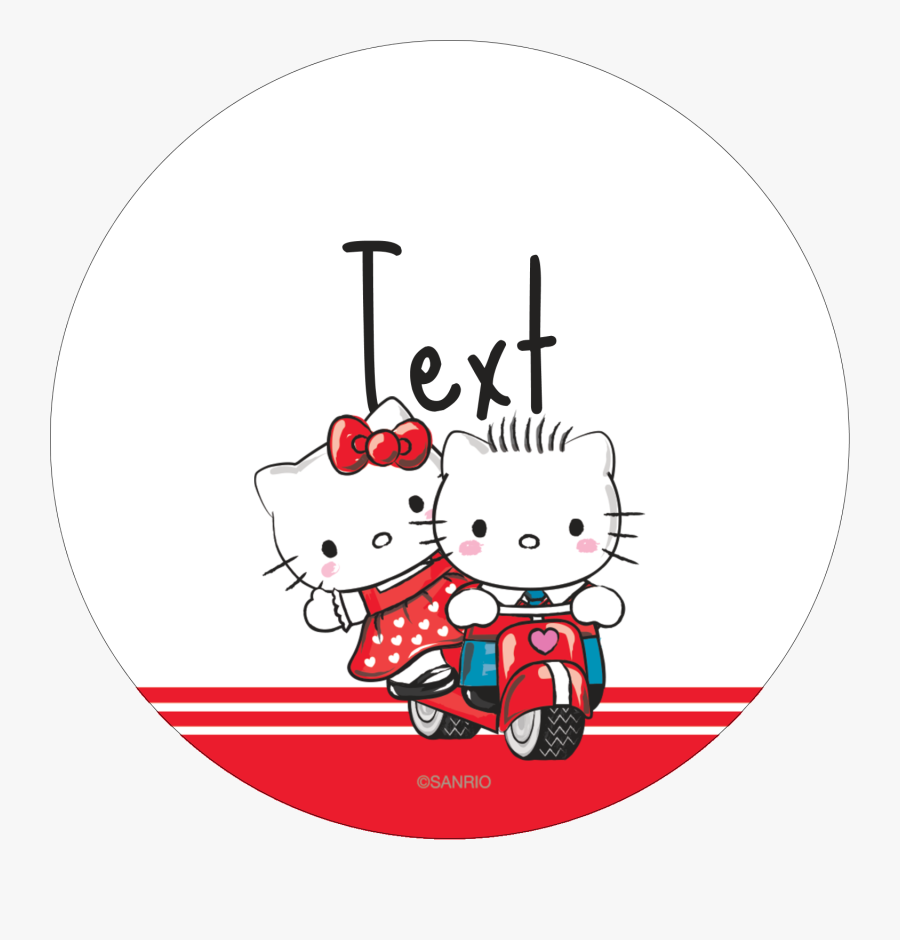 Hello Kitty Templates Dear - Imagen Hello Kitty Y Daniel, Transparent Clipart