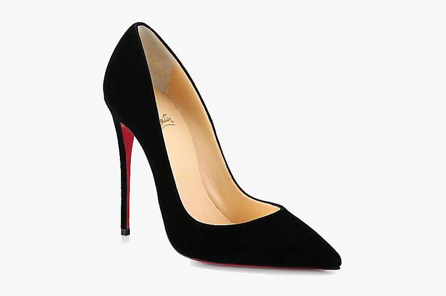 Fashion Thin French Black Shoe Heels High-heeled Clipart, Transparent Clipart