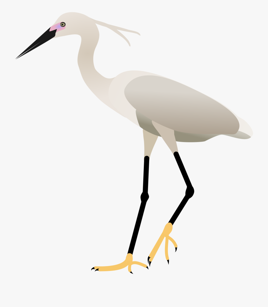 Flying Vector Egret - Egret Png, Transparent Clipart