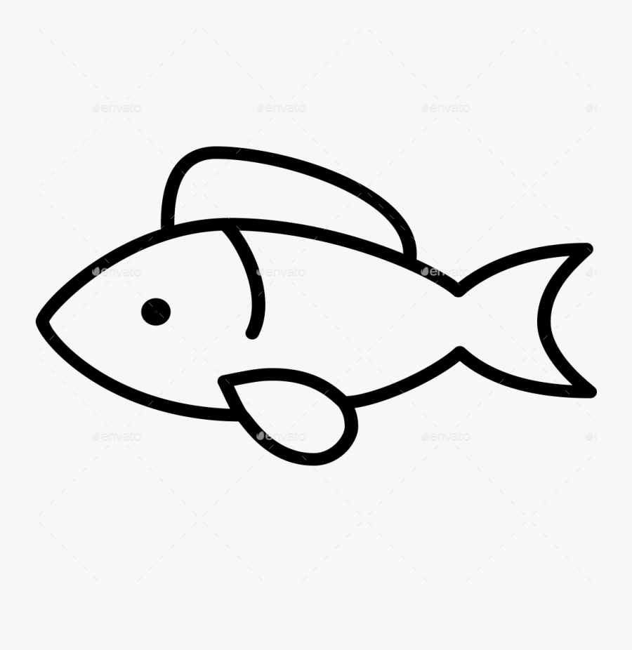 16 Sea Animal Line Icons Clipart , Png Download - Line Art, Transparent Clipart