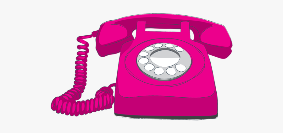48968 - Розовый Телефон Png, Transparent Clipart