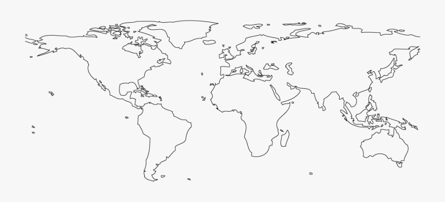 Climate Drawing Maps - Blank High Quality World Map, Transparent Clipart