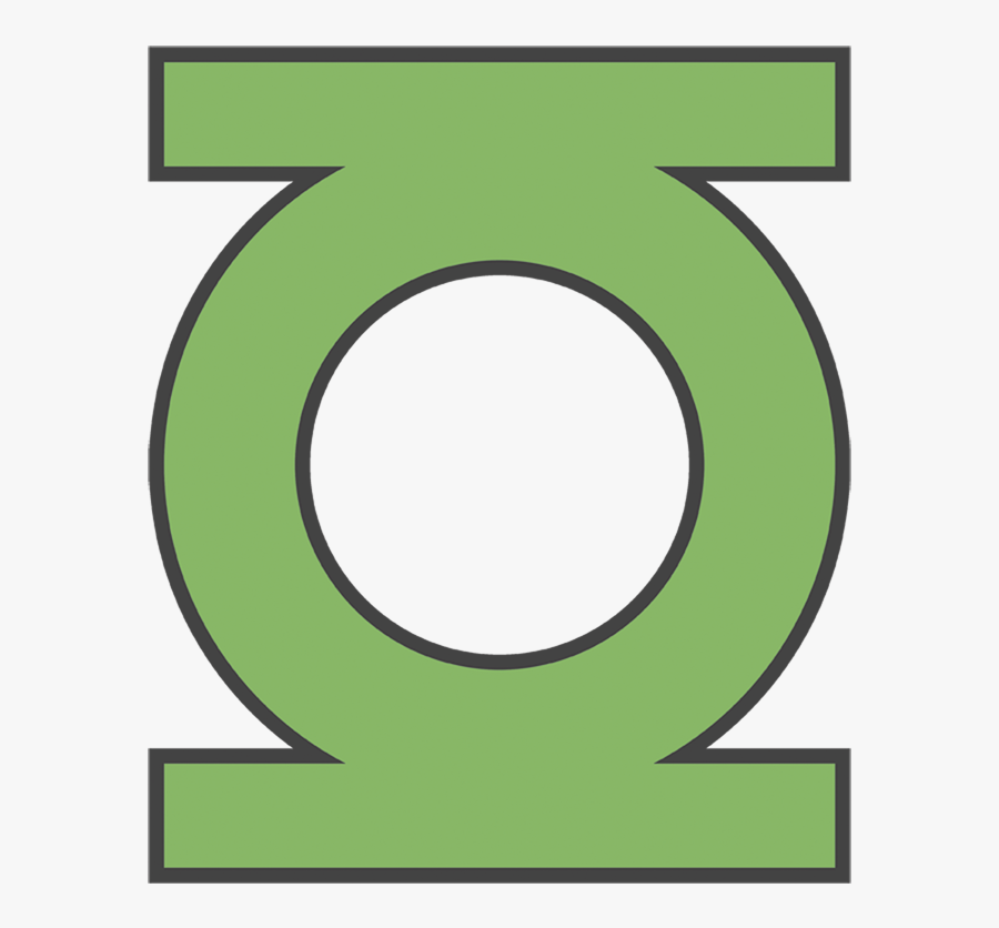 Dc Comics Gl Emblem Men"s Heather T-shirt - Green Lantern Logo, Transparent Clipart
