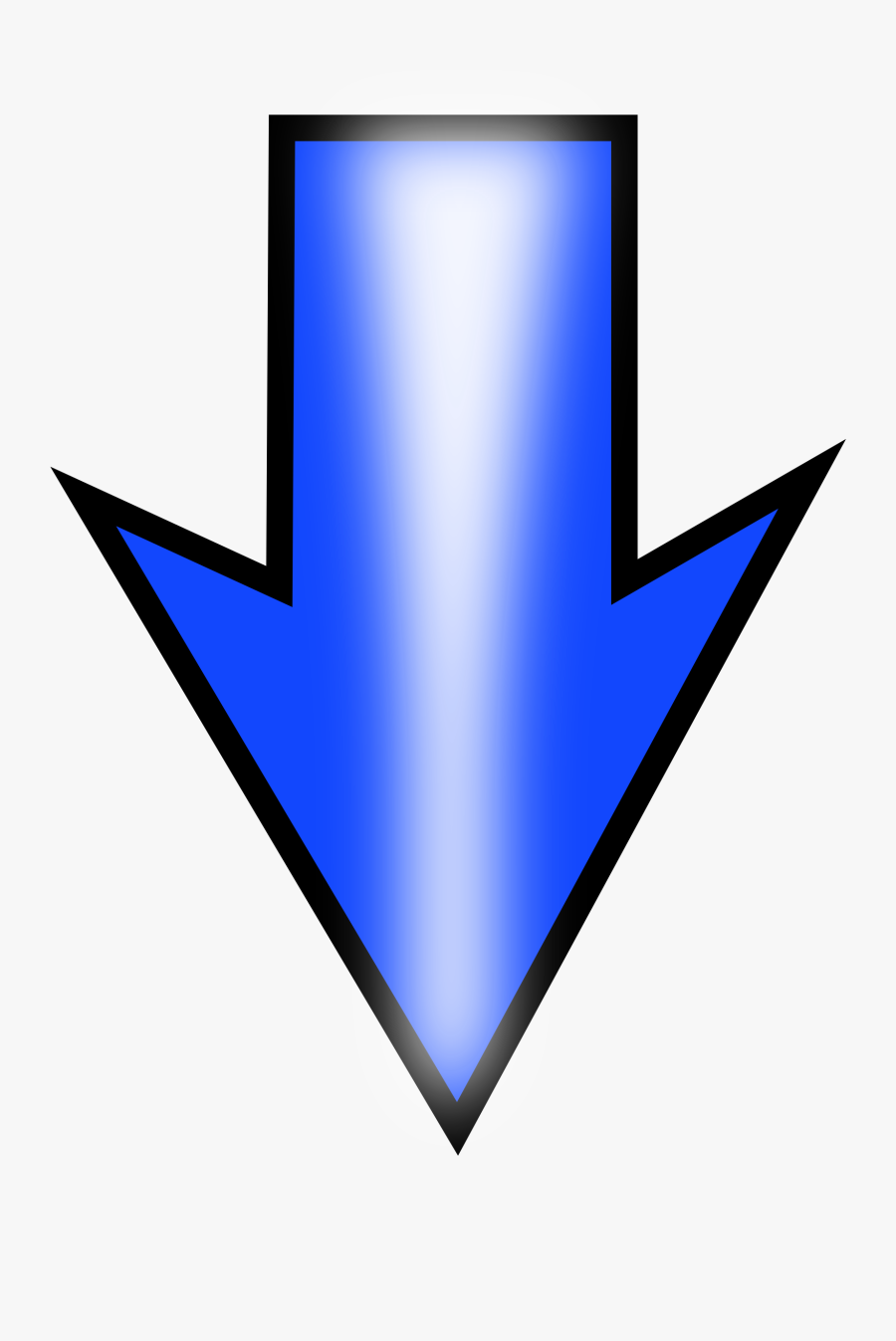 Arrow Clipart Future - Clipart Blue Down Arrow, Transparent Clipart