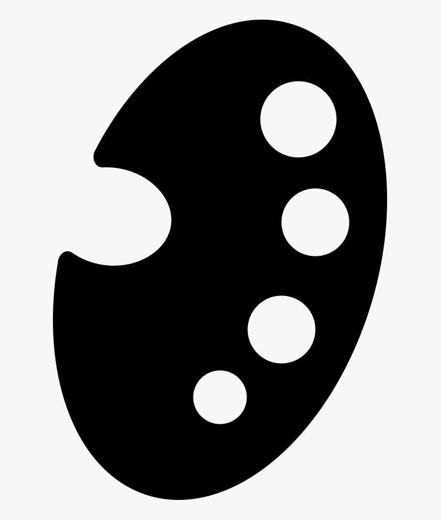 Painters Palette Tool - Circle, Transparent Clipart