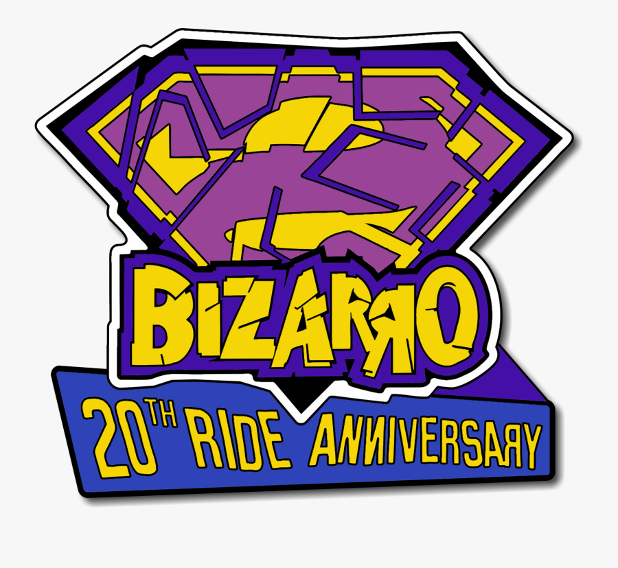 Bizarro Six Flags Logo, Transparent Clipart
