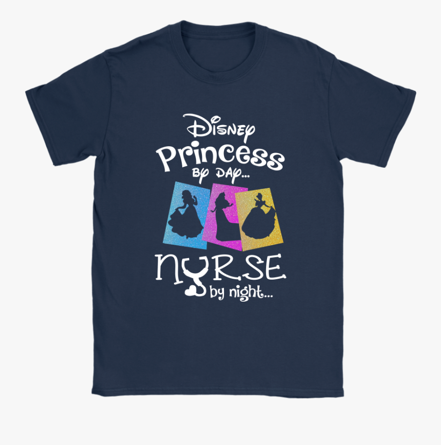 Disney Princess By Day Nurse By Night Silhouette Shirts - Shirt, Transparent Clipart