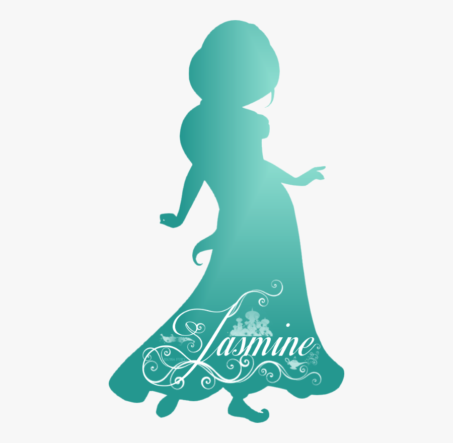 Disney Princess Silhouette Jasmine, Transparent Clipart