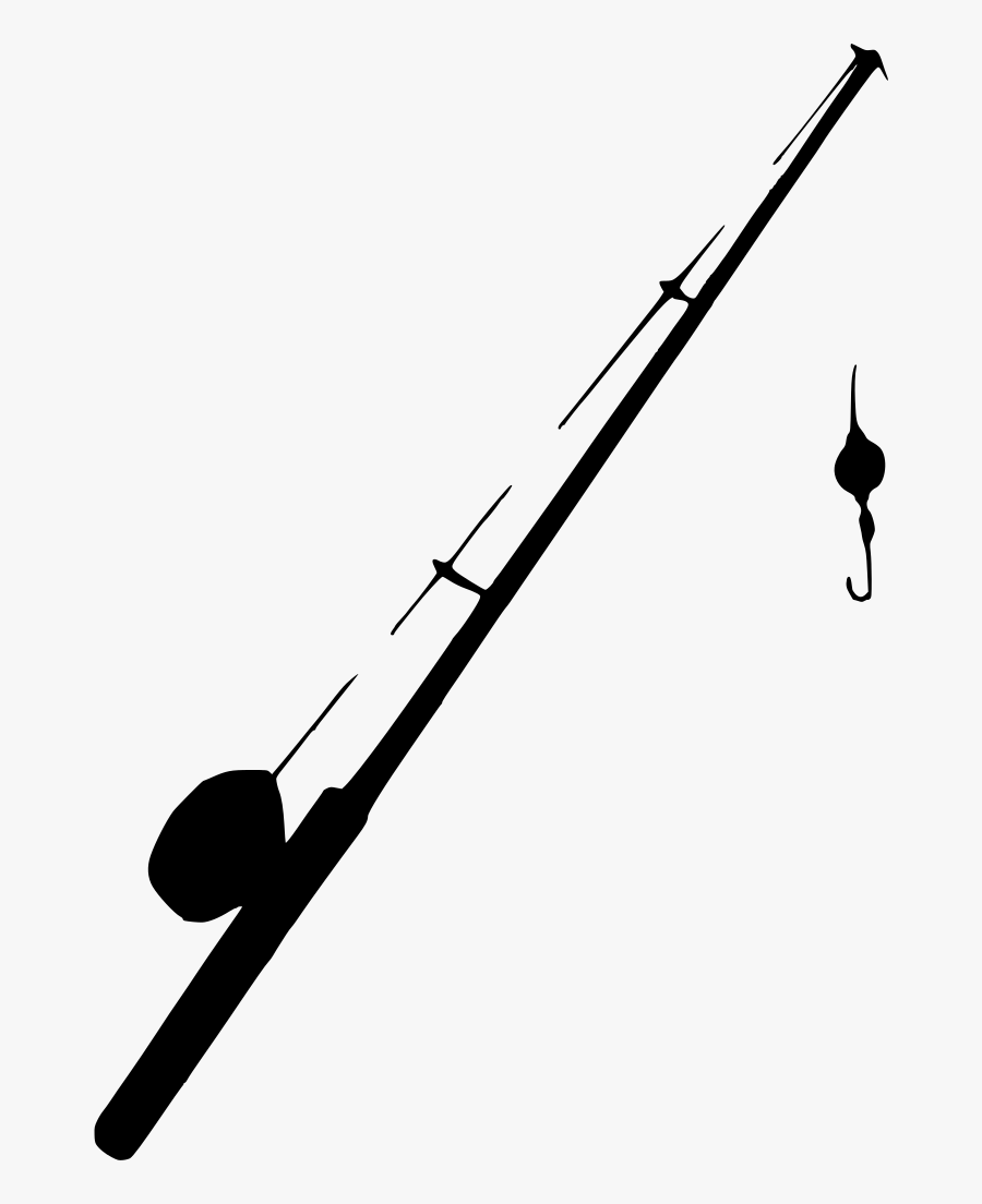 Fishing Rod And Hook Png, Transparent Clipart