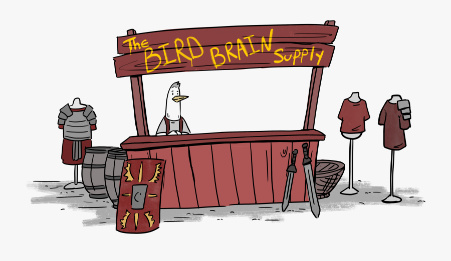 The Bird Brain Supply - Cartoon, Transparent Clipart