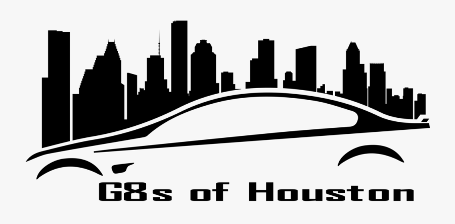 Houston Skyline Silhouette - Silhouette Houston Skyline Drawing, Transparent Clipart