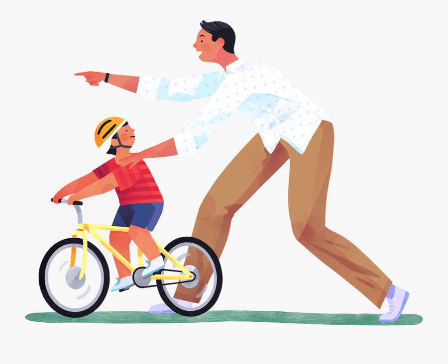Hero Illustration - Cycling, Transparent Clipart