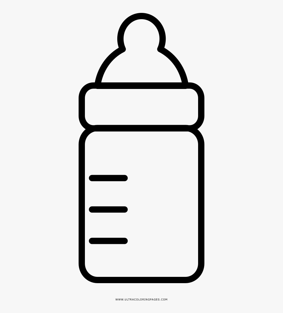 Baby Bottle Coloring Page Biberon Dibujos Para Colorear Free Transparent Clipart Clipartkey