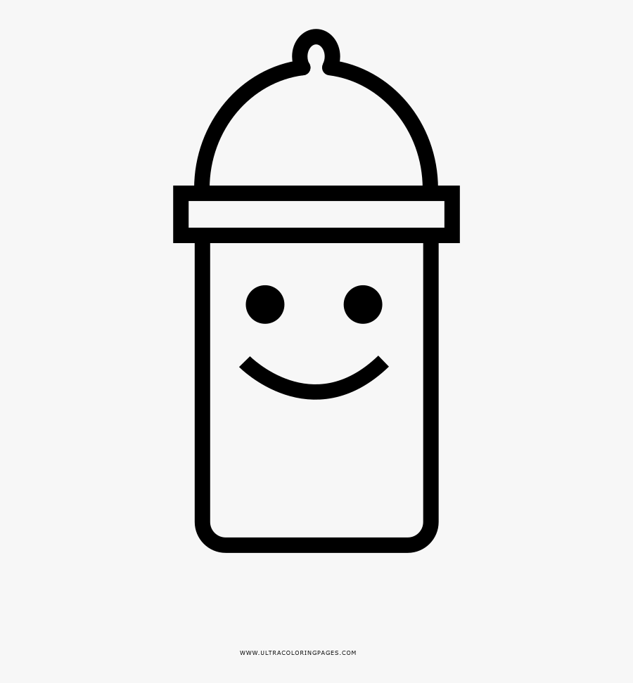 Baby Bottle Coloring Page Ultra Coloring Pages Elephant - Smiley, Transparent Clipart