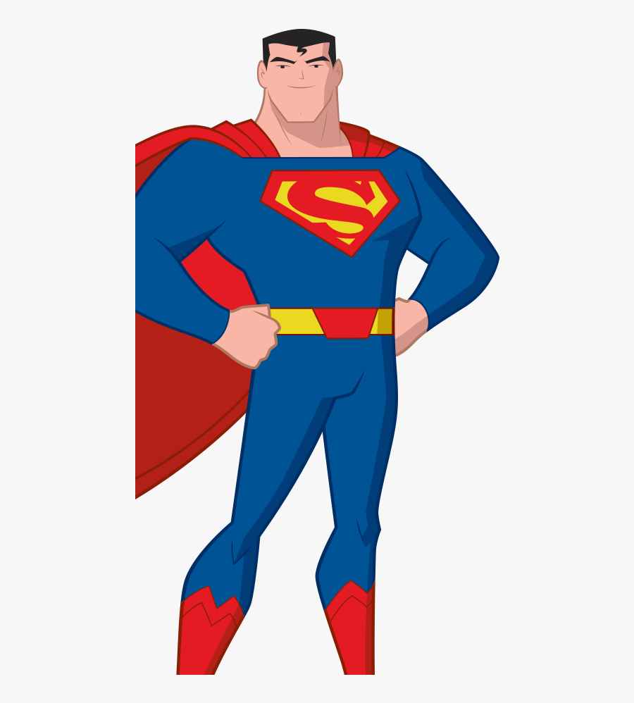 Superman Clip Flash - Justice League Action Superman, Transparent Clipart