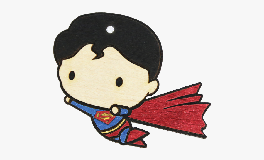 Sticker Superman Cute, Transparent Clipart