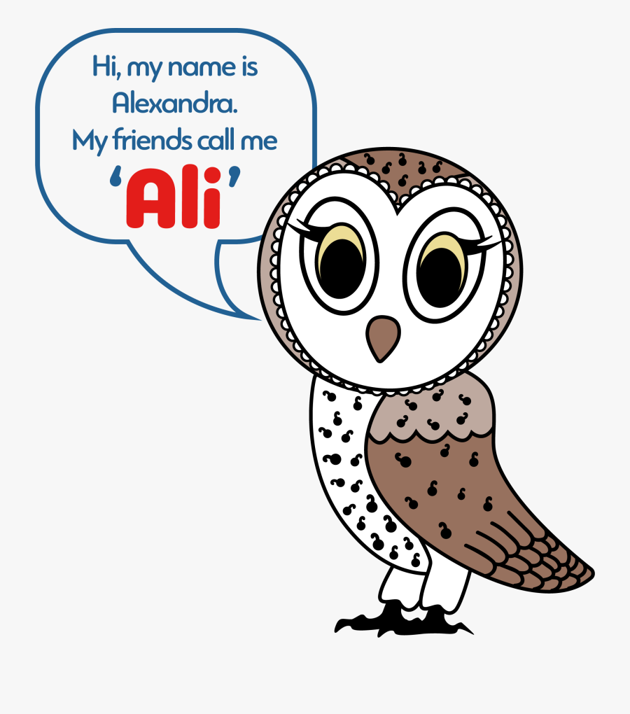 Ali The Barn Owl, Transparent Clipart