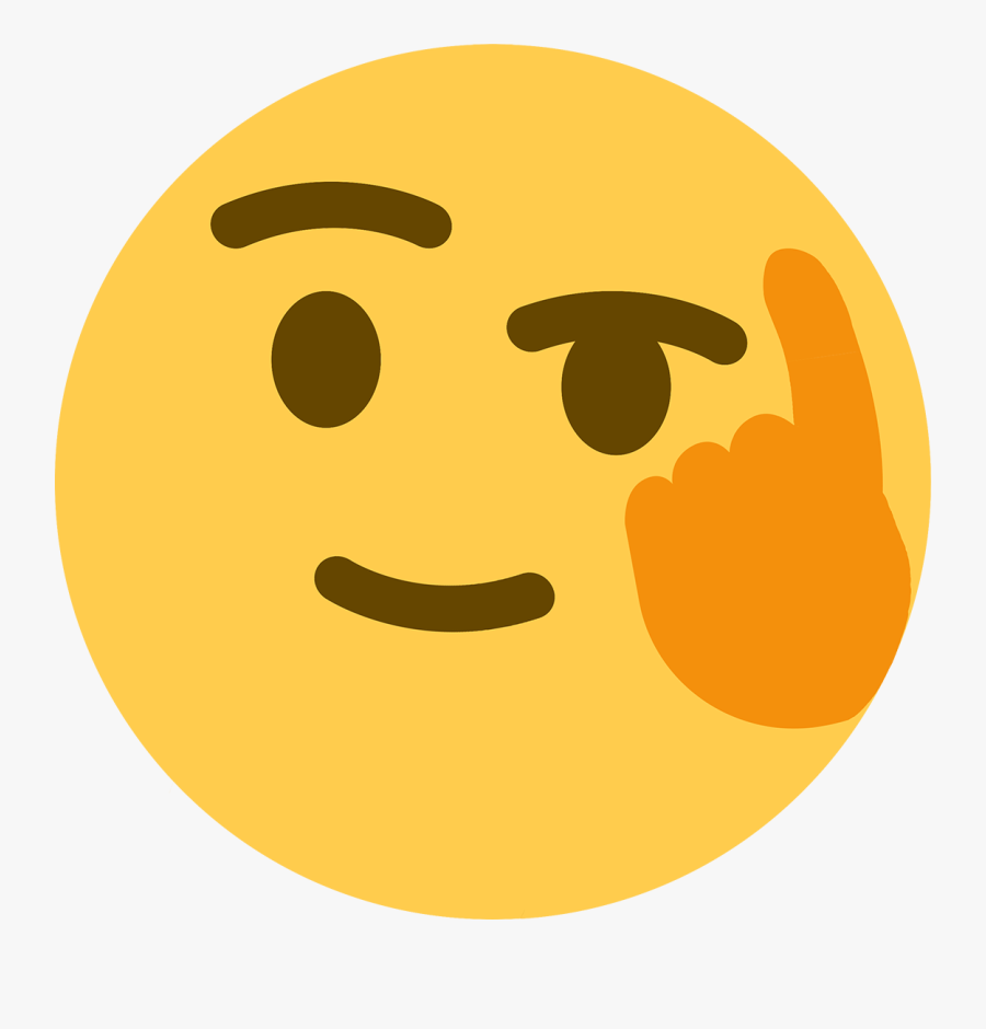 Logic Discord Emoji - Thinking Emoji Png, Transparent Clipart