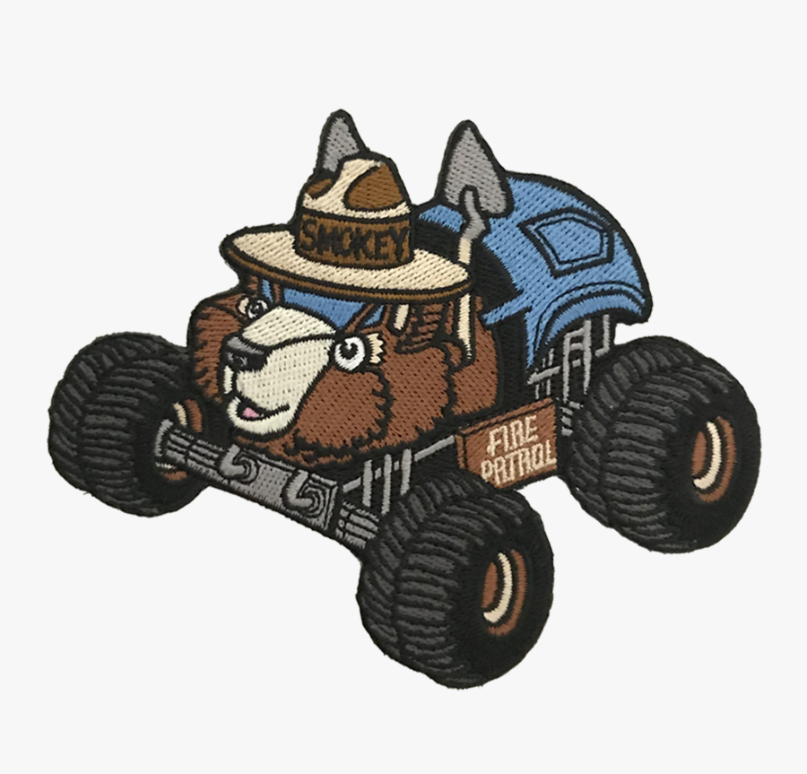 Smokey Bear Monster Truck"
 Class=, Transparent Clipart