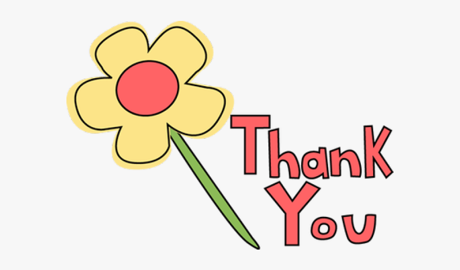 Thank You Clipart Banner - Flower Thank You Png, Transparent Clipart