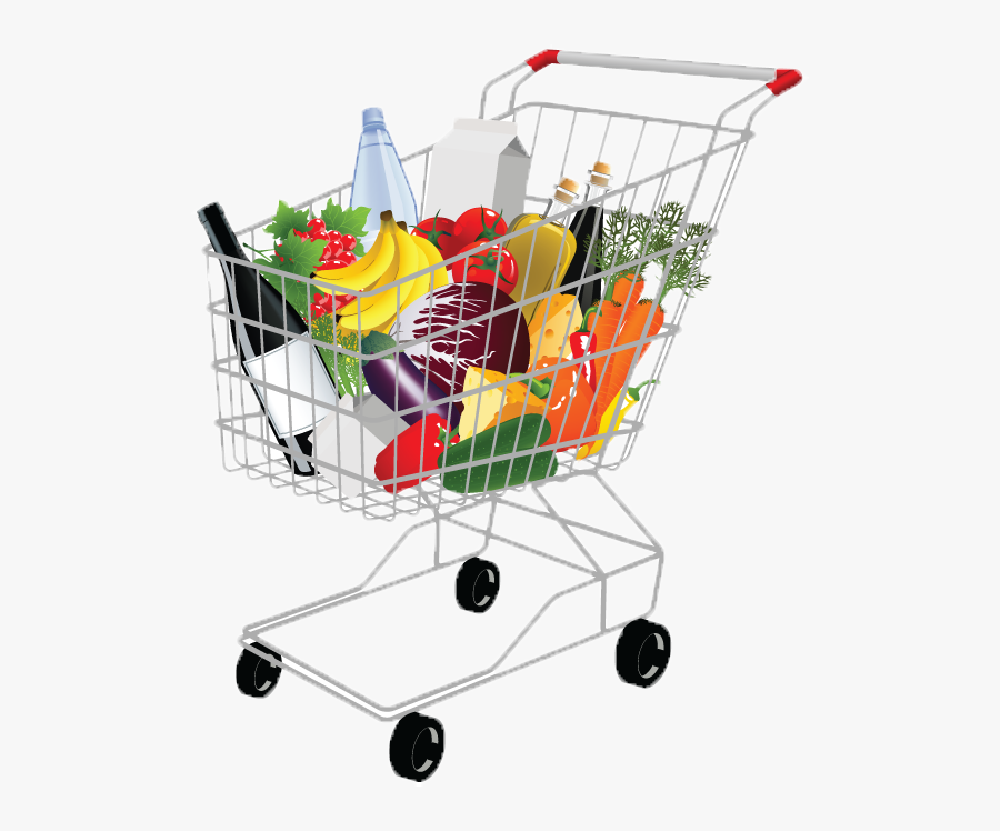 Supermarket Store Desktop Wallpaper - Supermarket Shopping Cart Png, Transparent Clipart