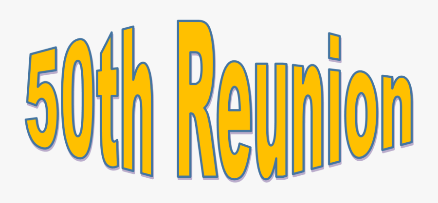 50th Class Reunion Logo, Transparent Clipart