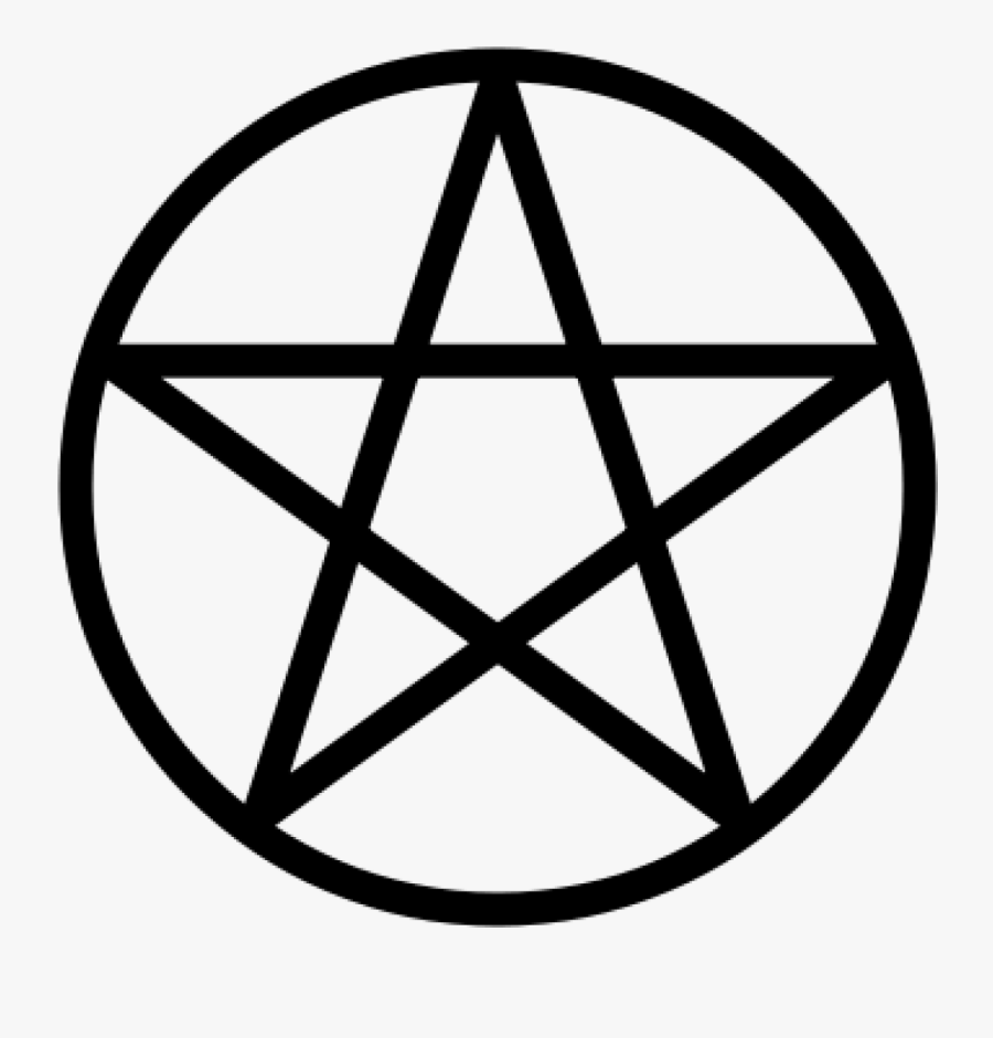 Pentagram Black And White, Transparent Clipart