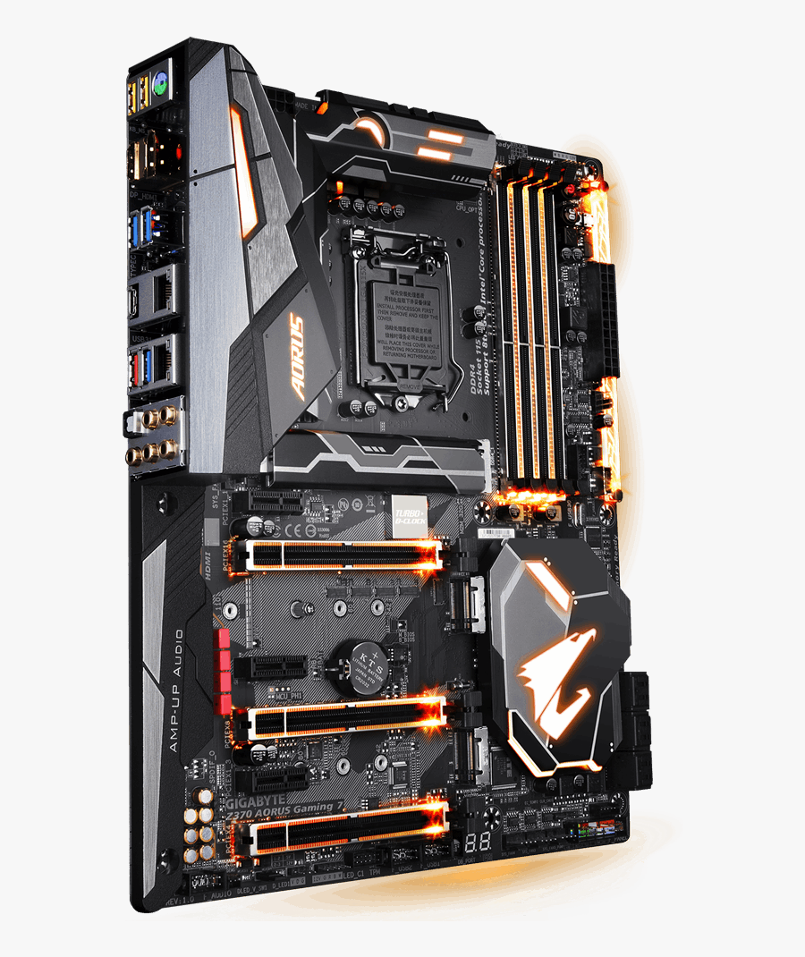 Gigabyte Z370 Aorus Gaming, Transparent Clipart