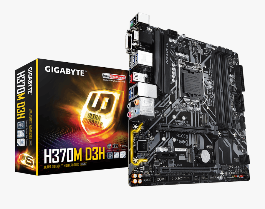 Gigabyte H370m D3h, Transparent Clipart