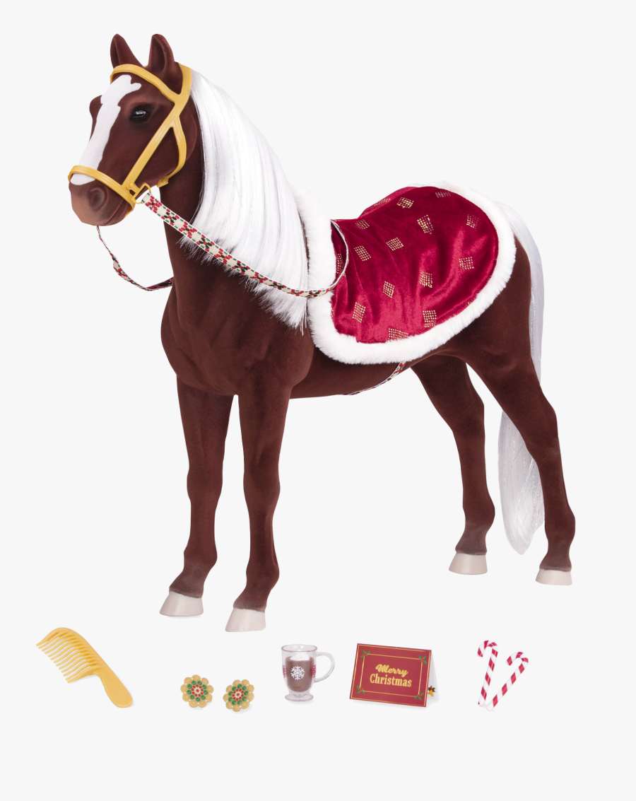 Winter Wonder Holiday Horse With Accessories - Our Generation Christmas Horse, Transparent Clipart