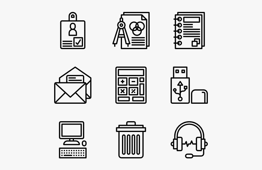 Office Stationery - Qrcode Icon, Transparent Clipart