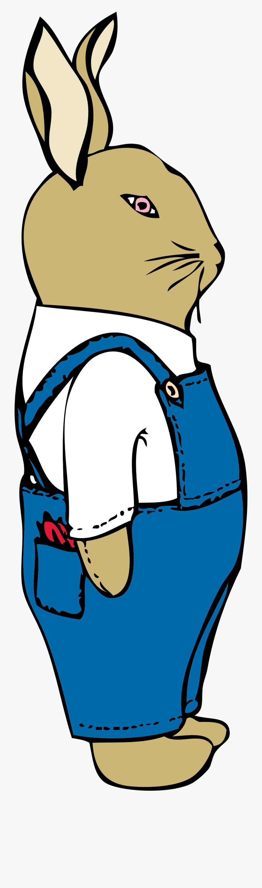 Bunny In Overalls, Transparent Clipart