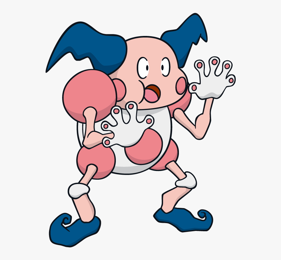 Mr Mime Pokemon Character Vector Art - Mr Mime And Mime Jr, Transparent Clipart