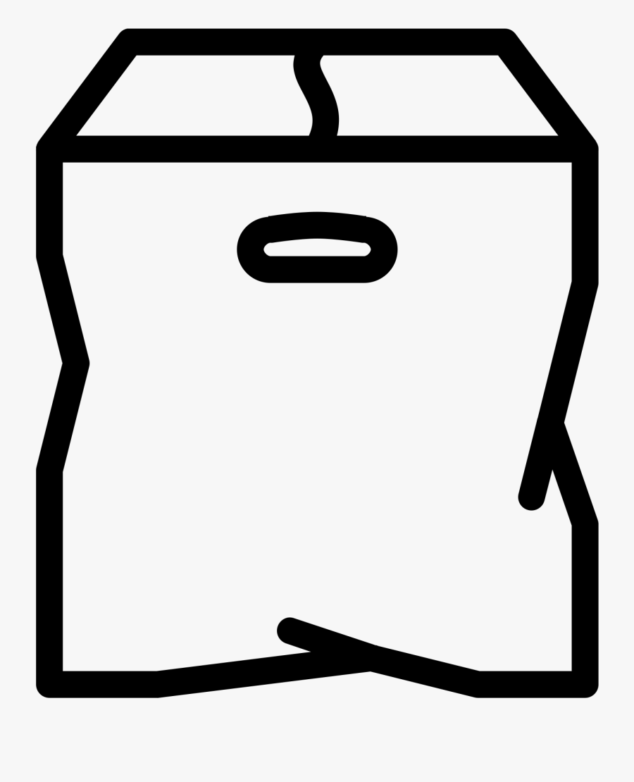 This Icon Is Depicting A Closed Cardboard Box With - Icon, Transparent Clipart
