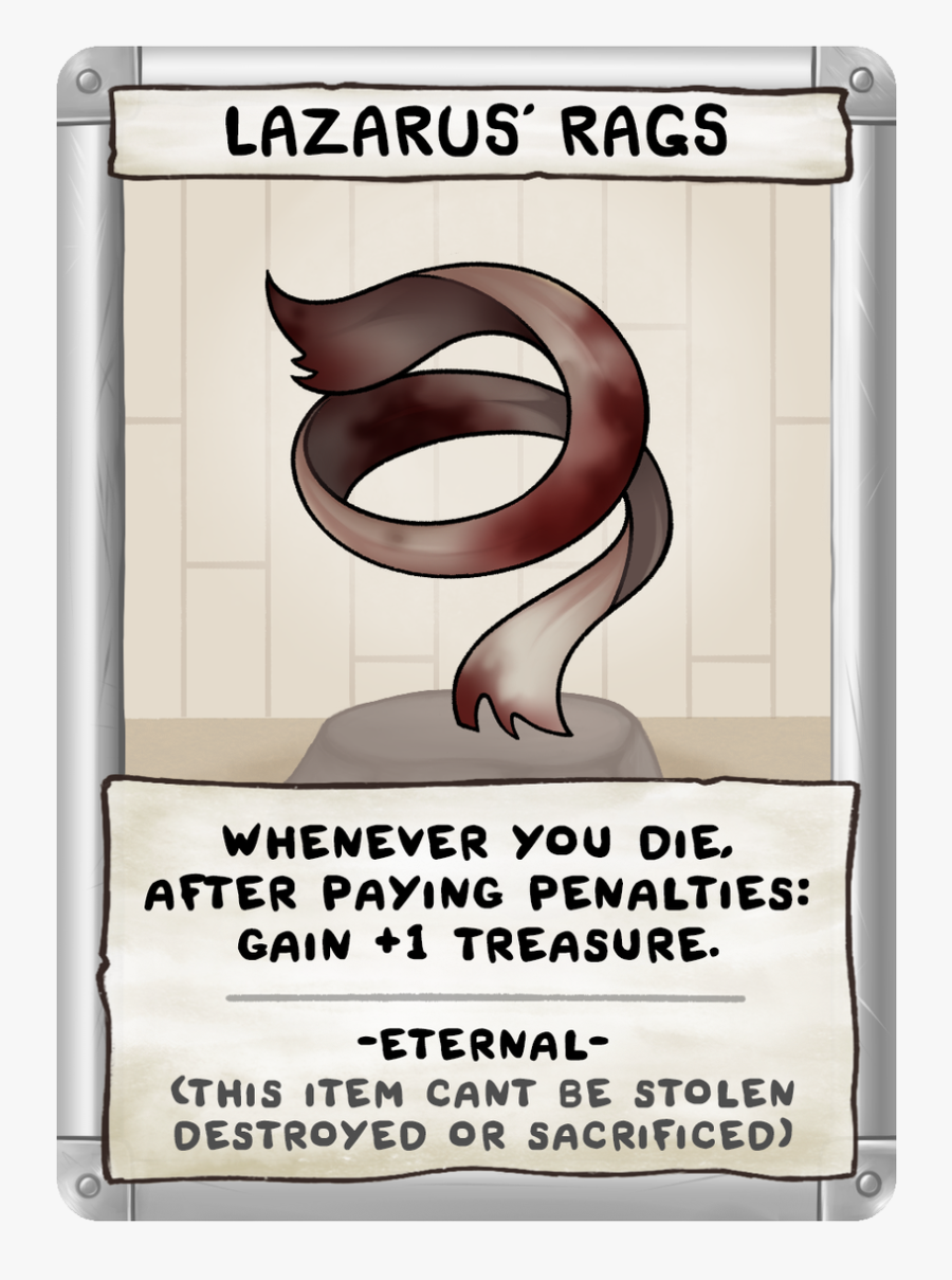 Binding Of Isaac Four Souls Loot Card, Transparent Clipart