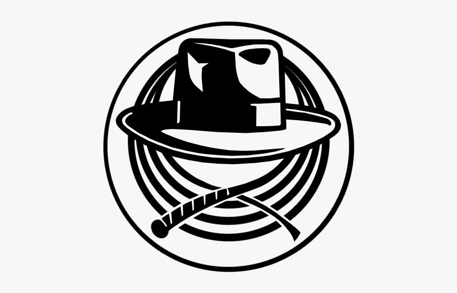 Indiana Jones Hat Logo, Transparent Clipart