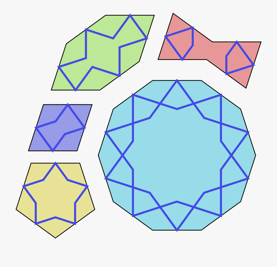 Girih Tiles, Transparent Clipart