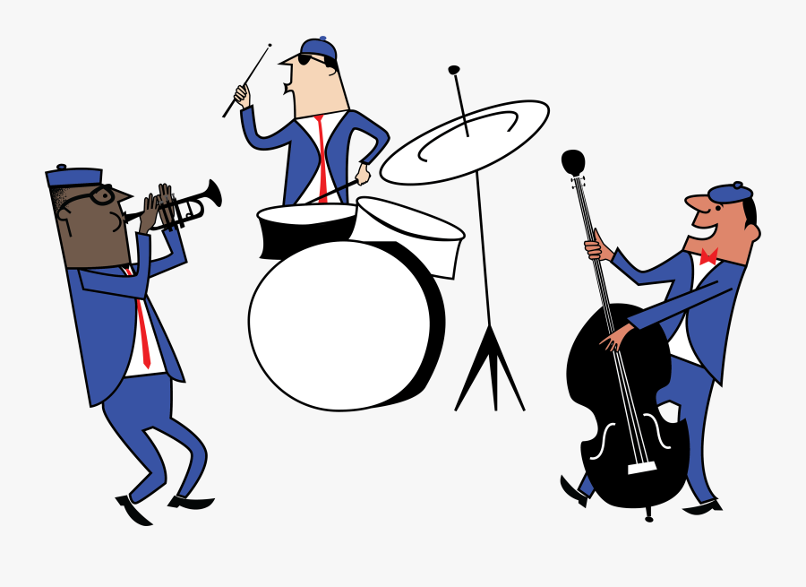 Mid Century Jazz Characters - Cartoon, Transparent Clipart